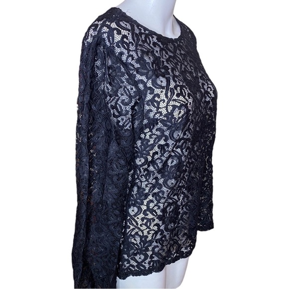 Stella & Dot Julianna black Lace Top Size L - Picture 4 of 8